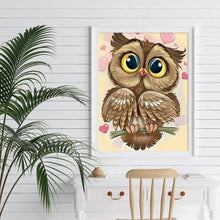 Charger l&#39;image dans la galerie, Oiseau - diamant rond complet - 30x40cm
