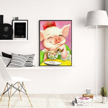 Charger l&#39;image dans la galerie, Porc - diamant rond complet - 30x40cm
