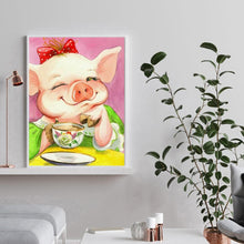 Charger l&#39;image dans la galerie, Porc - diamant rond complet - 30x40cm
