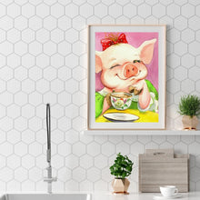 Charger l&#39;image dans la galerie, Porc - diamant rond complet - 30x40cm
