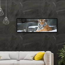 Charger l&#39;image dans la galerie, Enfant d’animal de tigre - diamant rond complet - 80x30cm
