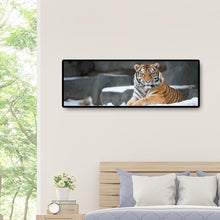 Charger l&#39;image dans la galerie, Enfant d’animal de tigre - diamant rond complet - 80x30cm
