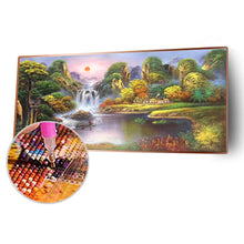 Charger l&#39;image dans la galerie, Paysage - diamant rond complet - 100x50cm
