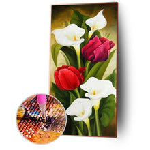 Charger l&#39;image dans la galerie, Fleur - diamant rond complet - 45x85cm
