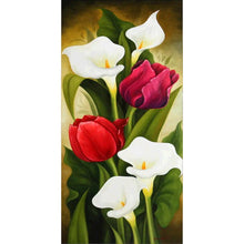 Charger l&#39;image dans la galerie, Fleur - diamant rond complet - 45x85cm
