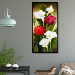Fleur - diamant rond complet - 45x85cm