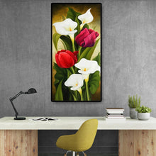 Charger l&#39;image dans la galerie, Fleur - diamant rond complet - 45x85cm
