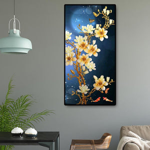 45x85cm prunier - diamant rond complet - 45x85cm