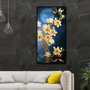 45x85cm prunier - diamant rond complet - 45x85cm
