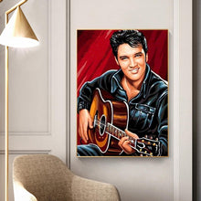 Charger l&#39;image dans la galerie, Elvis chanteur - diamant rond complet - 40x50cm
