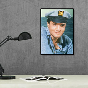 Portrait d’Elvis - diamant rond complet - 30x40cm