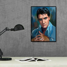 Charger l&#39;image dans la galerie, Portrait d’Elvis - diamant rond complet - 30x40cm
