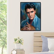 Charger l&#39;image dans la galerie, Portrait d’Elvis - diamant rond complet - 30x40cm
