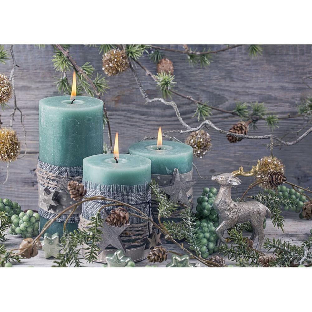 Bougie - diamant rond complet - 40x30cm