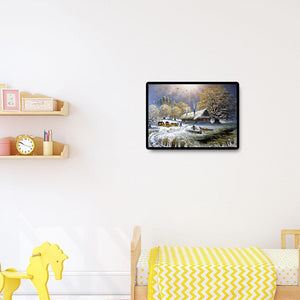 Snowscape - diamant rond complet - 40x30cm