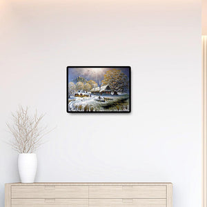 Snowscape - diamant rond complet - 40x30cm