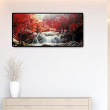 Charger l&#39;image dans la galerie, Paysage de montagne - diamant rond complet - 80x40cm
