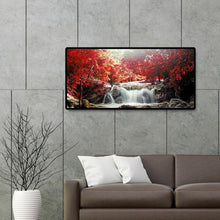 Charger l&#39;image dans la galerie, Paysage de montagne - diamant rond complet - 80x40cm
