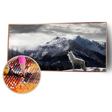 Charger l&#39;image dans la galerie, Paysage de montagne - diamant rond complet - 80x40cm
