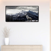 Charger l&#39;image dans la galerie, Paysage de montagne - diamant rond complet - 80x40cm
