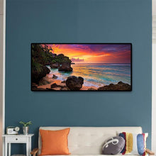 Charger l&#39;image dans la galerie, Paysage de montagne - diamant rond complet - 80x40cm
