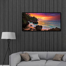 Charger l&#39;image dans la galerie, Paysage de montagne - diamant rond complet - 80x40cm
