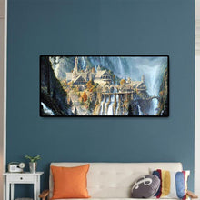 Charger l&#39;image dans la galerie, Paysage de montagne - diamant rond complet - 80x40cm
