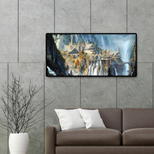 Charger l&#39;image dans la galerie, Paysage de montagne - diamant rond complet - 80x40cm
