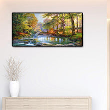 Charger l&#39;image dans la galerie, Paysage de montagne - diamant rond complet - 80x40cm
