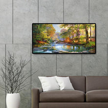 Charger l&#39;image dans la galerie, Paysage de montagne - diamant rond complet - 80x40cm
