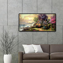 Charger l&#39;image dans la galerie, Paysage de montagne - diamant rond complet - 80x40cm
