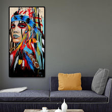 Charger l&#39;image dans la galerie, 45x85cm fille aborigène - diamant rond complet - 45x85cm
