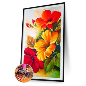 Morning glory femmes - diamant rond complet - 45x85cm