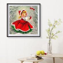 Charger l&#39;image dans la galerie, Petite fille - diamant rond complet - 40x40cm
