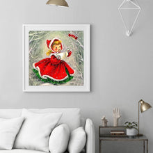 Charger l&#39;image dans la galerie, Petite fille - diamant rond complet - 40x40cm
