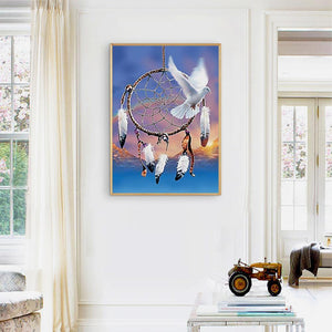 Pigeon - diamant rond complet - 30x40cm