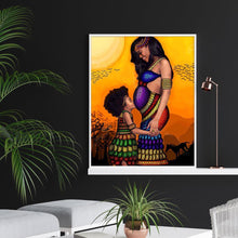 Charger l&#39;image dans la galerie, Mère et fille - diamant rond complet - 30x40cm
