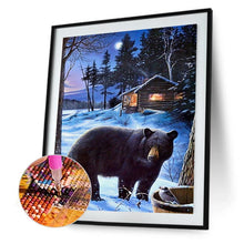 Charger l&#39;image dans la galerie, Ours - diamant rond complet - 30x40cm
