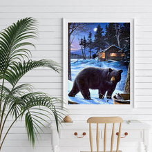 Charger l&#39;image dans la galerie, Ours - diamant rond complet - 30x40cm
