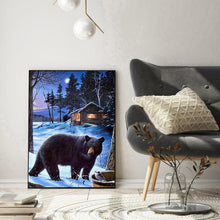 Charger l&#39;image dans la galerie, Ours - diamant rond complet - 30x40cm
