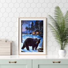 Charger l&#39;image dans la galerie, Ours - diamant rond complet - 30x40cm
