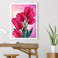 Charger l&#39;image dans la galerie, Fleurs - diamant rond complet - 30x40cm
