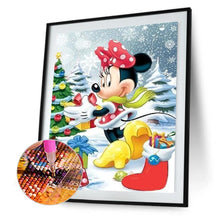 Charger l&#39;image dans la galerie, Souris de dessin animé - diamant rond complet - 30x40cm
