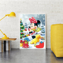 Charger l&#39;image dans la galerie, Souris de dessin animé - diamant rond complet - 30x40cm
