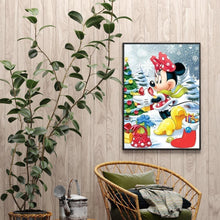 Charger l&#39;image dans la galerie, Souris de dessin animé - diamant rond complet - 30x40cm
