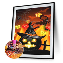 Charger l&#39;image dans la galerie, Halloween - diamant rond complet - 30x40cm
