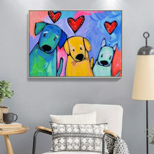 Charger l&#39;image dans la galerie, Chiot - diamant rond complet - 40x30cm
