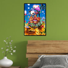 Charger l&#39;image dans la galerie, Maison colorée - diamant rond complet - 30x40cm
