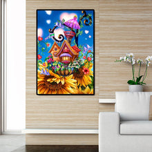 Charger l&#39;image dans la galerie, Maison colorée - diamant rond complet - 30x40cm
