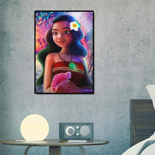 Charger l&#39;image dans la galerie, Big eyes girl - diamant rond complet - 30x40cm
